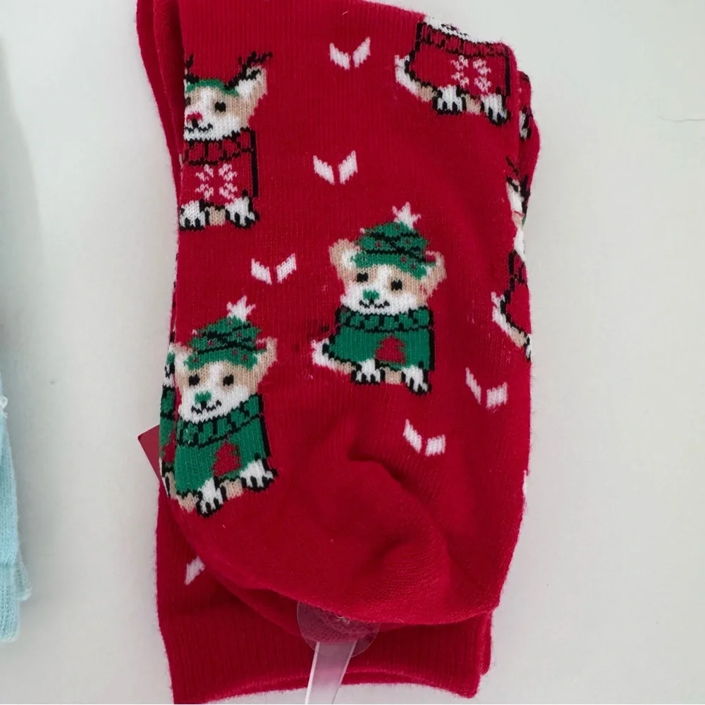 Wondershop Target Christmas Crew Socks 3 Pack Llama Dog Gingerbread OSFM NWT